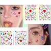 shishiruyizhong 828pcs Gem Stickers Rainbow Glitter Gem Stickers - 8 Sheets of Acrylic Bling Crystal DIY Decorative Self Adhesive Rhinestones for Kids
