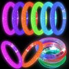 BATWEET 30 Pcs Glow In The Dark Bracelets, 6 Colors LED Bracelets Bulk Party Supplies for Kids and Adults, Glow Neon Party Favors Toys for Carnival Halloween Christmas Birthday Wedding
