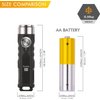 RovyVon Aurora A1 LED Keychain Flashlight, USB-C Rechargeable EDC Flashlight, 650 Lumens Super Bright with EDC Pocket-Sized, Momentary On, Lock Mode,Gift for Daily Use Outdoor(Black)