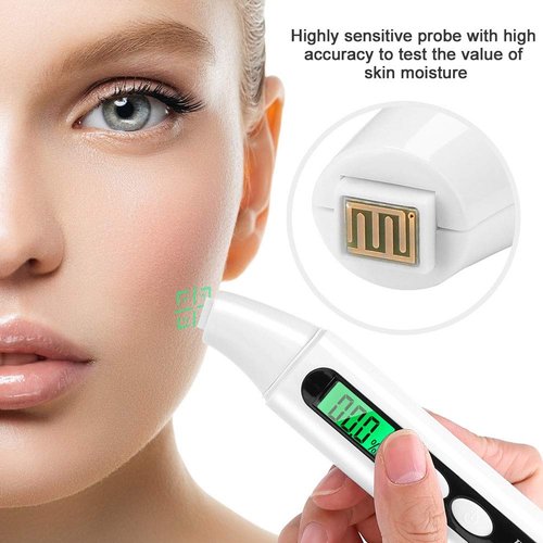 Skin Analyzer, Digital Face Tester Detector Facial Oil Analyzer Monitor with LCD Display for Travelling Home Beauty Salon