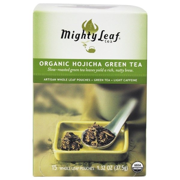Mighty Leaf Tea Organic Hojicha Green Tea, 15-Count Whole Leaf Pouches (Pack of 3)