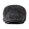 2 Pack Mens Denim Cotton Newsboy Cap Ivy Gatsby Driving Hunting Cabbie Hats (2 Pack-I)