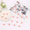 Atoden Mini Flower Hair Clips Pink Small Claw Clips for Thin Fine Hair 24Pcs Mini Jaw Clips Cute Tiny Floral Clips for Bangs Decorative Hair Accessories for Women Girls