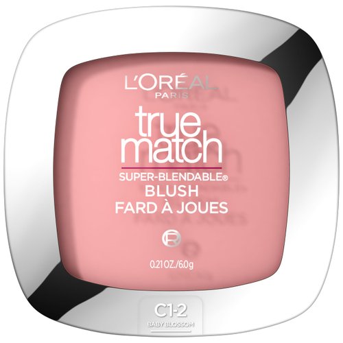 L'Oreal Paris True Match Super-Blendable Powder Blush, Baby Blossom C1-2, 0.21 Oz (Packaging May Vary)