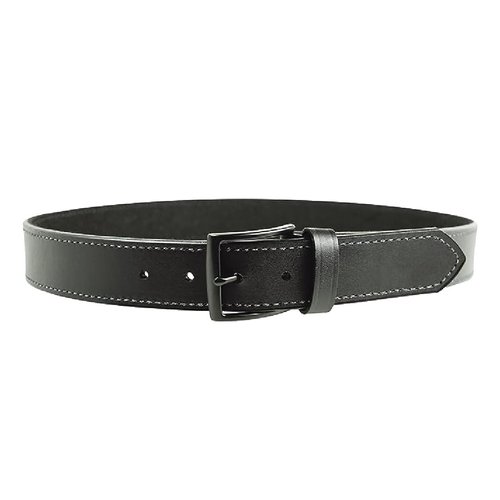 DeSantis 1 1/2” Everyday Carry Belt (EDC), Powder Coated Buckle Closure, Premium Leather Belt, Made of Leather and Other Synthetic Materials, 3.5mm Thick, Black, 38”