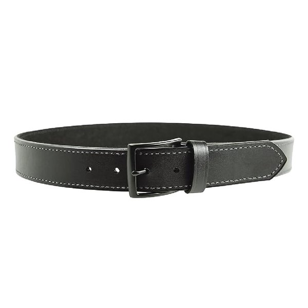 DeSantis 1 1/2” Everyday Carry Belt (EDC), Powder Coated Buckle Closure, Premium Leather Belt, Made of Leather and Other Synthetic Materials, 3.5mm Thick, Black, 38”