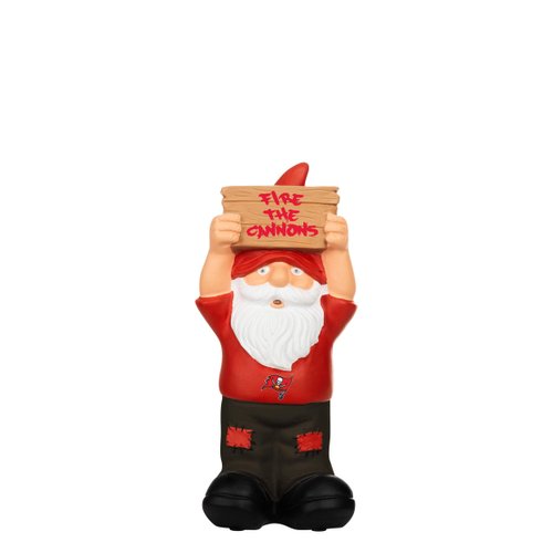 FOCO NFL Tampa Bay Buccaneers Team Slogan Small Garden Statue GnomeTeam Slogan Small Garden Statue Gnome, Team Color, One Size