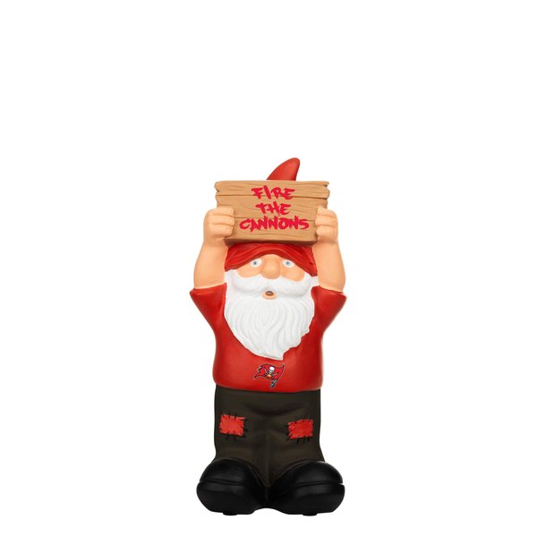 FOCO NFL Tampa Bay Buccaneers Team Slogan Small Garden Statue GnomeTeam Slogan Small Garden Statue Gnome, Team Color, One Size