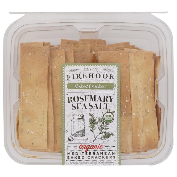 Firehook Baked Crackers - Rosemary Sea Salt, 7 Oz