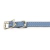 Luxury Italian Leather Tuscany Dog Collar - Light Blue - 10