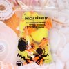 Honbay 6PCS Fluffy Chicks Wind Up Chick Toys Wind-Up Jumping Cute Chicken Plush Chicks Toys Easter Party Favors Artificial Animal Chicken Decoration Props Christmas Socking Stuffers