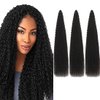 Brazilian Curly Braids Crochet Twist Hair 30inches 3Packs Afro Kinky Curly Braiding Hair Extensions Deep Curly Crochet Hair Synthetic Water Wave Braid Hair(30Inch,2#)