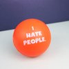 I Hate People Stress Balls, Funny Quote Grip Strengthener Squishy Ball, Coworker Gifts, 2.48 Inches
