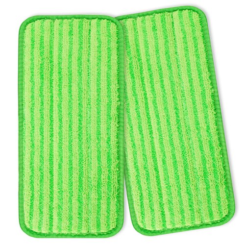 DR DAPPER Reusable Mop Pad Wet Jet Refills Compatible with Swiffer WetJet Mop, 2 Pack Wet Jet Pads, Microfiber Mop Pad Refills for Floor Mopping and Cleaning, Wet & Dry Use for Swiffer Wet Jet Pads