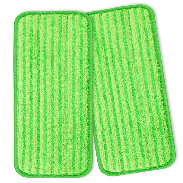 DR DAPPER Reusable Mop Pad Wet Jet Refills Compatible with Swiffer WetJet Mop, 2 Pack Wet Jet Pads, Microfiber Mop Pad Refills for Floor Mopping and Cleaning, Wet & Dry Use for Swiffer Wet Jet Pads
