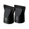 2Pcs Black Professional Plastic Salon Hair Dryer Nozzle Replacement Narrow Concentrator Replacement Blow Flat Hairdressing Hair Styling Tool Hair Drying Nozzle Special for Outer Diameter 4.5cm 4.6cm