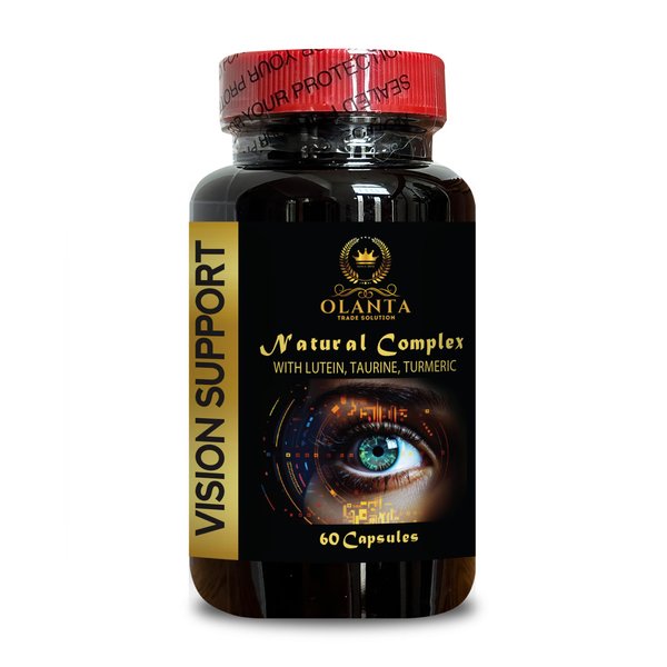 Vision Support Complex - Eye and Vision Support for Men & Women, Advanced Vision Formula Supplement, Vegan Eye Vitamins Supplement, Antioxidant - 1 Bottle 60 Capsules