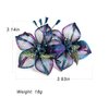 Mistofu 3.93Inch DIY Copper Wire Metal Hand-woven High-level design Barrettes Elegant Hair Accessories, Gifts for Women Girls (Gradient double flower)