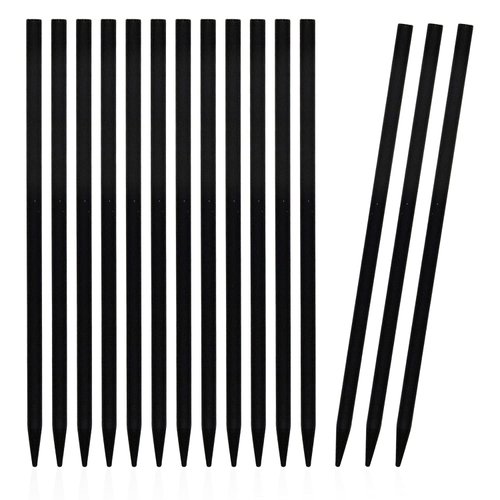 LEKAI 30PCS Wood Hair Sticks Vintage Pencil Hair Sticks Chopstick Hair Clip Decorative Holder for Women and Girls by LEKAI (180mm) (black)