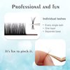 Lash Extension Individual Lashes Volume Lash Extension 0.03 C Curl 18mm Single Lash Extensions Soft Matte Black Classic Lashes Extension Professional Salon Use
