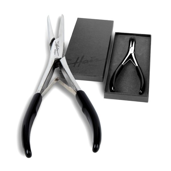 Pro Closer by The Hair Shop, Hair Extension Pliers for Applying I Tip and Removing K Tip, Smooth Flat Surface Teeth For Safe and Effective Installation and Removal