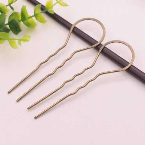 10pcs U Shaped Hair Stick Women Hairpins Metal Hair Clips U Shaped Hair Pins