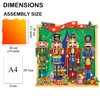 Wooden Puzzles for Adults, Christmas Nutcracker Puzzle, 10'' x 11'', 261 Pieces, Gift for Adults, Wood Puzzles Adult, Wood Cut Puzzles