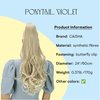CAISHA 24" Long Hair Clip On Ponytail Extension Heat-Resistant Synthetic Hairpiece Slightly Wavy Blond Mix H42