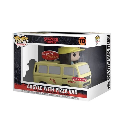 Funko Pop! Rides: Super Deluxe Stranger Things Season 4 - Argyle with Pizza Van #113 - Collectible Figure, Multicolor