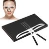 Eyebrow Ruler, 4 Types Eyebrow Stamp Stencil Kit Permanent Eyebrow Ruler Eyebrow Stencils Eyebrows Shape Reusable Eyebrow Measure Balance Extension Ruler Eyebrow Shape Stencil(Wave Type eyebrows)