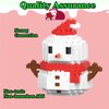 HGCYCF Christmas Red Snowman Building Blocks Set Compatible with Lego Advent Calendar 2024 Stacking New Toys Holiday Present Box New Year Xmas Gifts for Kids for Boys & Girls and Adults