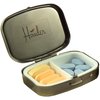 Classy Brass Pill Box - Decorative Pill Case with Gift Box - Carry Your Meds in Style (Rectangular)