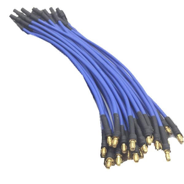 Yiqigou 5 pcs 15.7inch Motor ESC Extension Cable 3.5mm Banana Bullet Plug Extension Cord 16AWG Silicon Wire