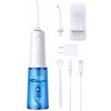 Water Flosser, Cordless Teeth Cleaner with 320ML Water Tank, Tongue Brush, USB Rechargeable Portable Dental Oral Irrigator, IPX7 Waterproof, 4 Nozzles with Storage Box, Travel Pouch, Long Battery Life