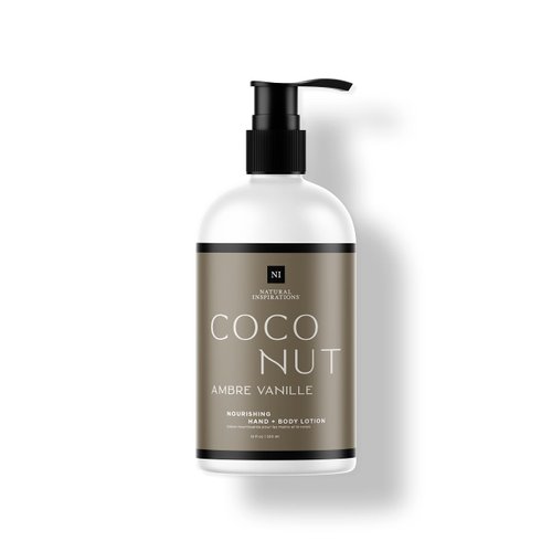 Natural Inspirations Coconut Ambre Vanille Nourishing Hand + Body Lotion 12oz