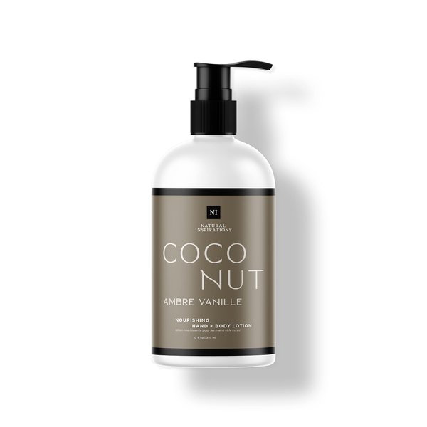 Natural Inspirations Coconut Ambre Vanille Nourishing Hand + Body Lotion 12oz