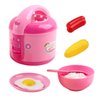 Vokodo Kids Rice Cooker Compact Size Kitchen Playset with Food Pieces Pretend Play Chef Appliances Early Learning Preschool Cooking Toy Battery Operated Great Gift for Children Boys Girls Toddlers