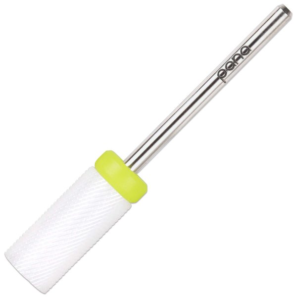 PANA Professional 3/32" Shank Size - Flat Top Small Barrel White Ceramic Bit - Nail Drill Bit for Dremel Machine
