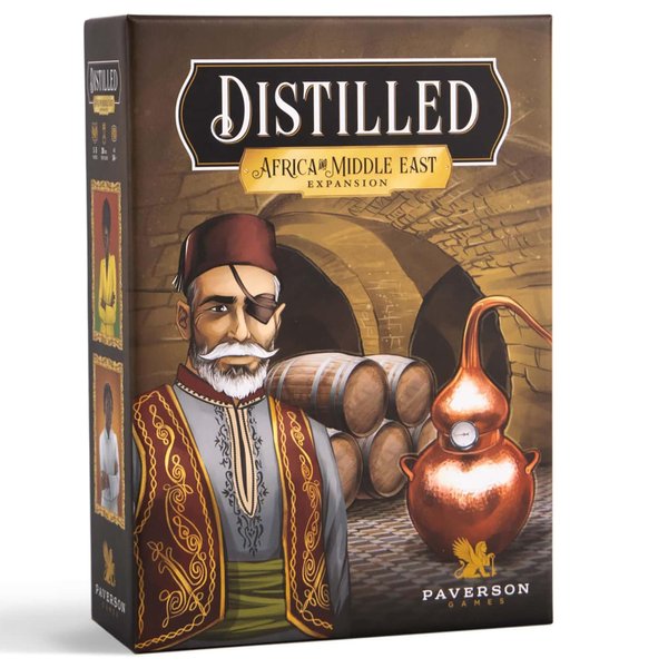 Paverson Games: Distilled: Africa & Middle East Expansion - Thematic Strategy Card Game, Crafting Spirits Board Game, Ages 14+, 1-5 Players, 60+ Mins