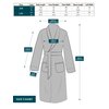 Mens Fleece Plaid Robe - Soft, Warm, Long Bathrobe with Shawl Collar and Pockets