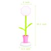 Uniwit Desk Lamp for Kids Sunflower LED Charging Table Lamp Support Eye Protection Small Desk Folding for Reading,Study and Office, Adjustable Brightness - Pink