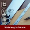 SUIZAN Japanese Folding Ryoba Pull Saw 9.5 Inch Double Edge Hand Saw for Woodworking Tools