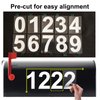 2 inch Mailbox Numbers for Outside, 50 PCS Reflective Number Stickers with Sticky Tab for Easy Backing Separation, Pre-cut for Effortless Align, Strong Self Adhesive Vinyl Address Numbers