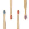 Wild & Stone Organic Children's Bamboo Toothbrush | 4 Pack Candy Colour | Soft Fibre Bristles | 100% Biodegradable Handle | BPA Free | Vegan Eco Friendly Kids Toothbrushes