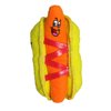 TUFFY - World's Tuffest Soft Dog Toy - Funny Food- 2-in-1 Toy -Multiple Layers. Made Durable, Strong & Tough. Interactive Play (Tug, Toss & Fetch). Machine Washable & Floats. (Hotdog)
