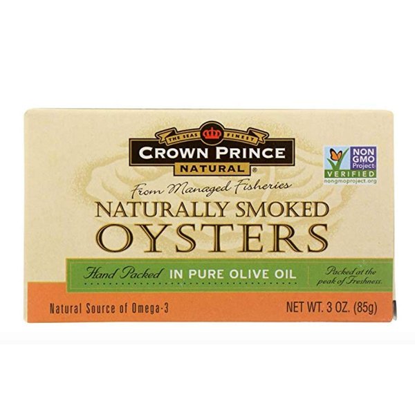 Crown Prince Natural Smoked Oysters in Pure Olive Oil ‑ 3 Ounce6