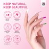 Saviland 8Pcs Dip Powder Liquid Set - 15ml/0.5oz Dip Powder Base and Top Coat, Actiator, Brush Saver, Nail File Nail Accessories for Dip Powder Nail Set