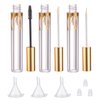 Ideal Swan 3PK 40ml Empty Mascara Tube Eyeliner Cream Container Bottle, Lip Gloss Bottle with 3 Piece Funnel & Rubber Inserts for Castor Oil（Wave）