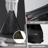 2 Gallon 120 Counts Strong Drawstring Trash Bags Garbage Bags by RayPard, Small Trash Bin Liners for Home Office Kitchen Bathroom Bedroom, Black