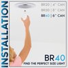 LUXRITE BR40 LED Light Bulbs, 85W Equivalent, 2700K Warm White, Dimmable, 1100 Lumens, LED Flood Light Bulb, 13W, E26 Medium Base, Indoor/Outdoor - Perfect for Office and Recessed Lighting (2 Pack)